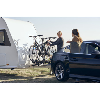 Bagażnik rowerowy do przyczepy kempingowej z dyszlem Caravan Superb - wersja krótka