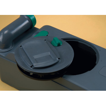 Elektryczna toaleta kasetowa C 403-L - biała - lewa