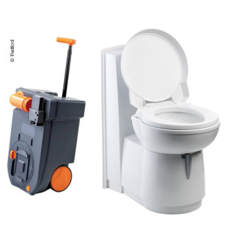 Toaleta kasetowa C262-CWE, spłukiwanie elektryczne, miska ceramiczna, kolor biały