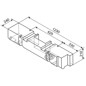Zbiornik na wodę do Volkswagena T4 1990-2003 - 53 l - EV 1104