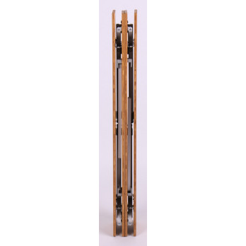 Bambusowy stół HOLIDAY TRAVEL, rama aluminiowa, 100x65x42/65cm