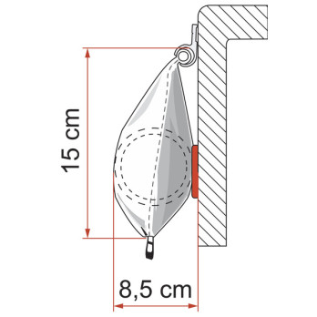 Fiamma Caravanstore markiza karawanowa, wysuwna 250 cm
