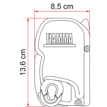 Zestaw markiz FIAMMA PSA F45S z adapterem w kolorze czarnym