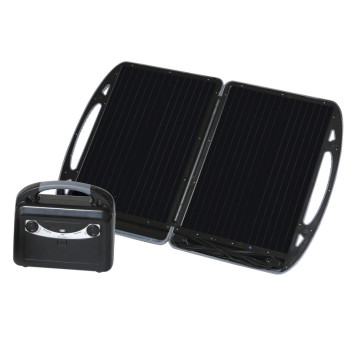 Mobilny generator solarny Carbest z modułem 13W i akumulatorem 12V/7A